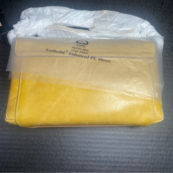 FRYE REED FLAP LEATHER CROSSBODY $228 YELLOW GREAT EASTER GIFT PRICE FIRM! - Picture 3 of 15